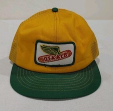 Vintage DEKALB Hat Cap Snap Back Mesh Trucker Patch Farm Seed Flying Corn Cob