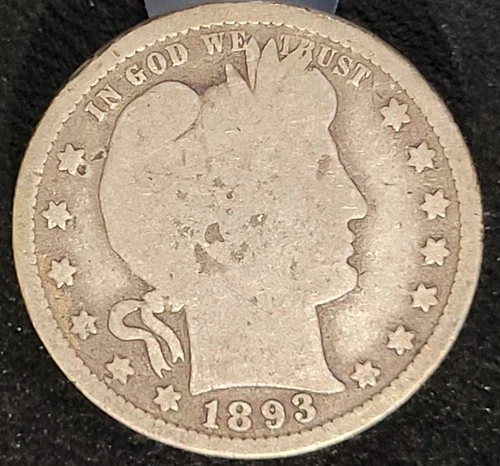 1893 P Philadelphia Mint Barber Quarter