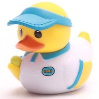 Badeente Tubbz Tennis (Mini) Quietscheente Quietscheentchen Plastikente Ente