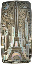 10 ozt 999 Fine Silver Art Bar- TOWER MURAL - ADAMO TECHNE - Limited Edition 88.87 per troy oz