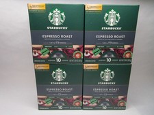 Starbucks Nespresso Vertuo Espresso Roast Coffee 4 Boxes 40 Capsules EXP 4/30/26