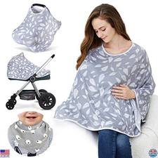 Baby Nursing Cover  Poncho - 360  Privacy Canopy for Car Seats  Strollers