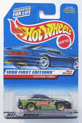 Hot Wheels Mustang Cobra 1998 First Editions NO COSEN TAMPO #18 MOSC #665