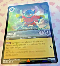 Lorcana Reign of Jafar Stitch Alien Troublemaker Cold Foil 200/204