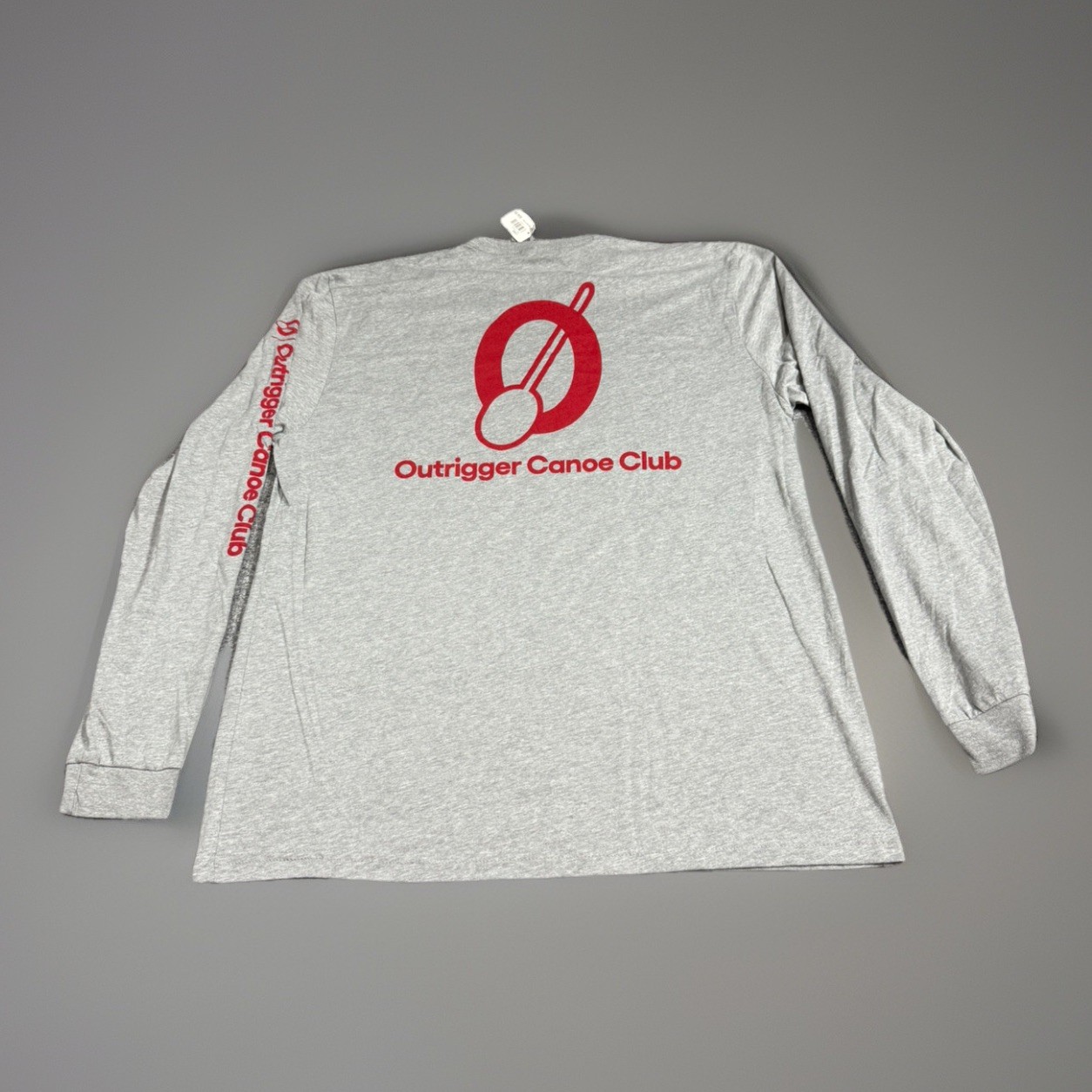 NUEVO CON ETIQUETAS Camisa Outrigger Canoe Club Logo Manga Larga Grande Remar Hawai’i Waikīkī