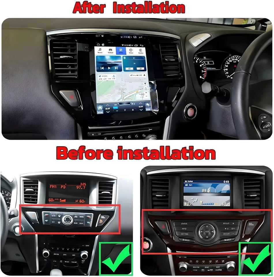 🔥10.4" for Nissan Pathfinder 2012-2020 Android15 Car Radio 8Core 4+64G Carplay - Imagem 3 de 4