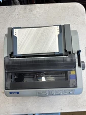 P363A / C11C558001 - EPSON LQ590 DOT MATRIX PRINTER. WARRANTY GOOD WORKING.