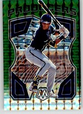 Christian Yelich 2021 Panini Mosaic Producers Green P5 Milwaukee Brewers