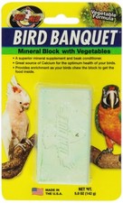 Zoo Med Mineral Block With Vegetables Bird Banquet, 5-Ounce