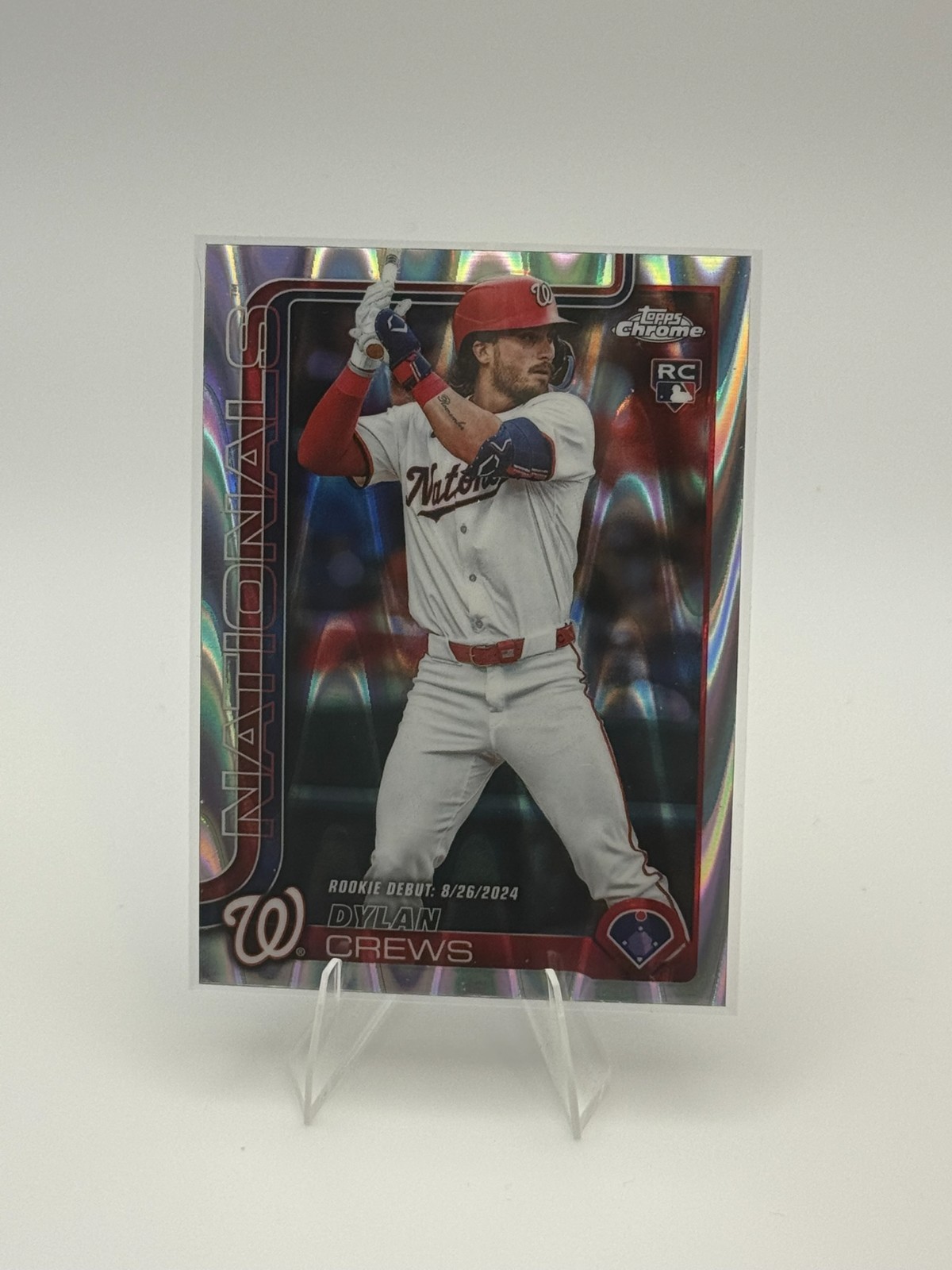 2025 Topps Chrome - Dylan Crews #146 RayWave Refractor (RC)