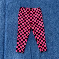 80s/90s retro checkered spandex biker shorts pants