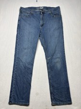 Carhartt Jeans Mens 38x32 Relaxed Straight Rugged Flex Workwear Blue Stretch