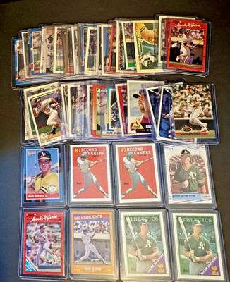Mark McGwire Vintage Card Lot (46) w/ 6 Key & 2 Rookie RCs 1988 2000 Topps Leaf