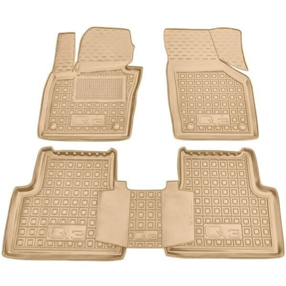 Tapis De Sol En Caoutchouc Sur Mesure Compatibles Avec Audi Q3 (2011-2018) - Photo 1/1