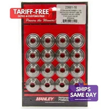 Manley 23650-16, Set of 16 Natural Titanium 10 Degree Titanium Retainers Perform