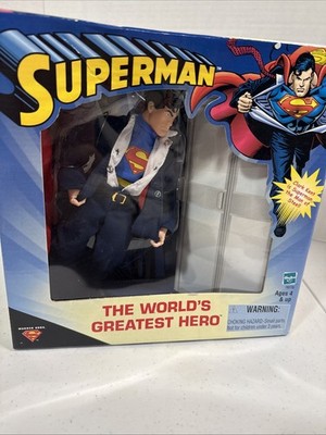 Clark Kent SUPERMAN The World's Greatest Hero Action Figure 2000 Hasbro NIB