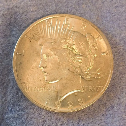 1923 Peace Dollar $1 Silver Coin Circulated Business Strike