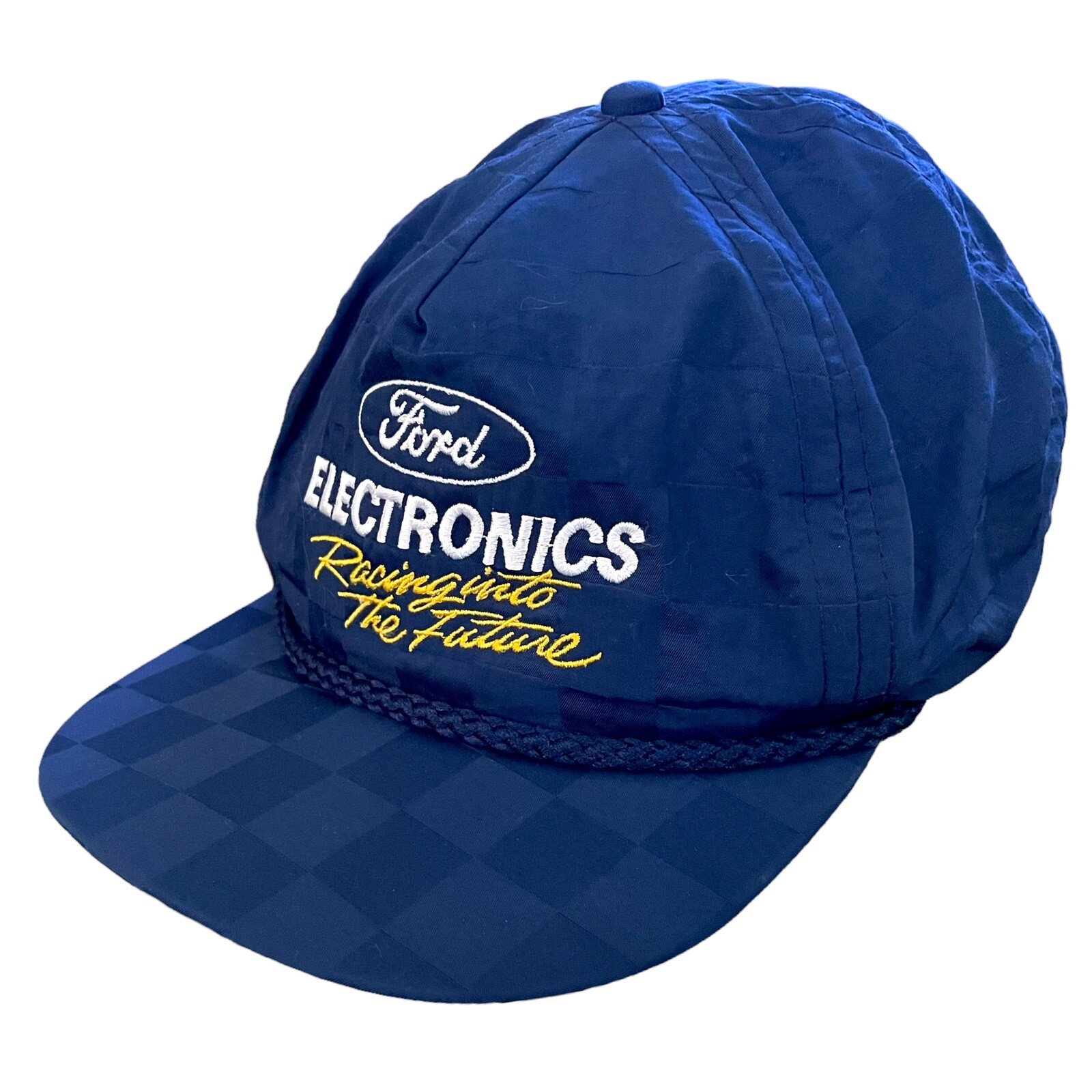 Ford Electronics Blue Baseball Hat Embroidered Ch… - image 2