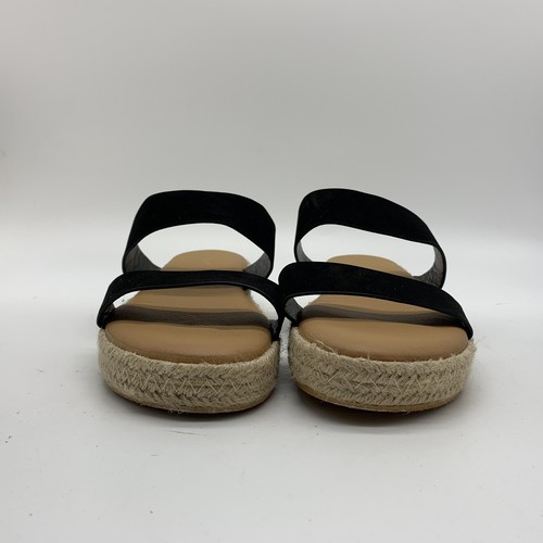 Bamboo open toe Two strap platform Shoes women Size 8 - Picture 3 of 6
