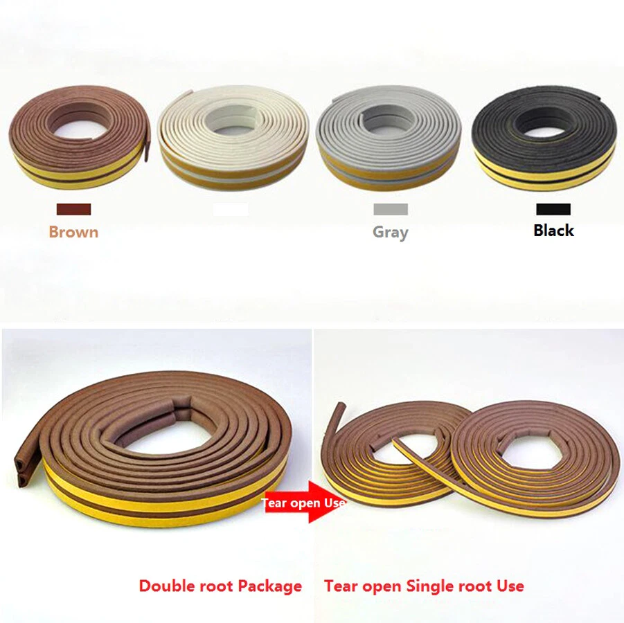 Selbstklebend Gummidichtung D/P/E/I Dichtband Fensterdichtung Türdichtung Profil - Bild 2 von 4