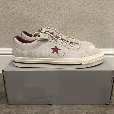 New CONS Converse One Star Pro Ox Low Sneakers Gray Men s Shoes Size 11.5