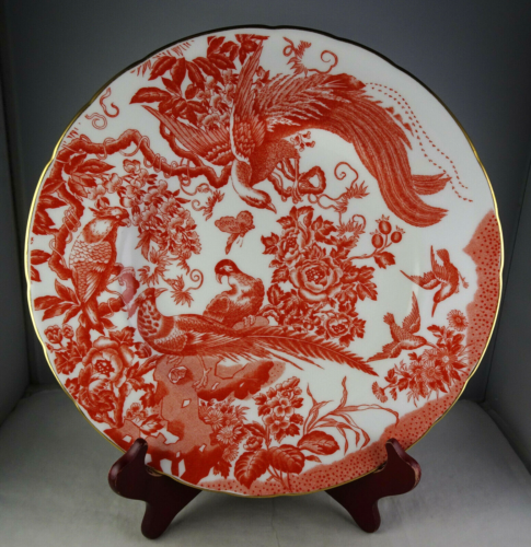 Royal Crown Derby Red Aves Fine Bone China Dinner Plate