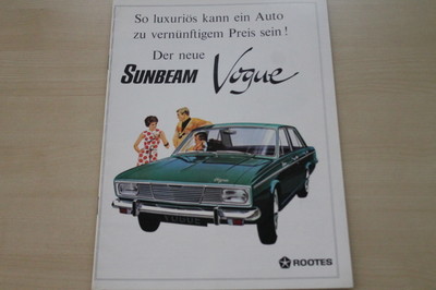 182262) Sunbeam Voque Prospekt 01/1967