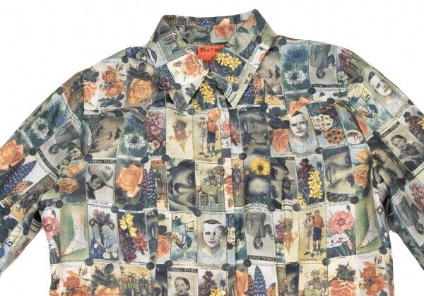 CHRISTIAN LACROIX BAZAR Patterned Long Sleeve Shirt Size 38