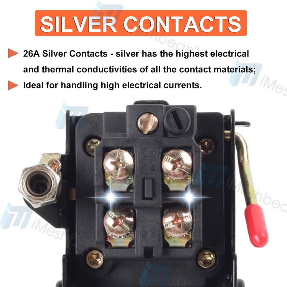 table manner & Images High Quality Grahic Pressure Switch Valve for Air Compressor 90-125psi Single Port HEAVY ...