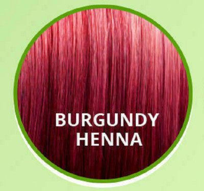 Botanica Burgundy Henna Hair Color/Dye With, Gloves & Shower Cap 60g II US