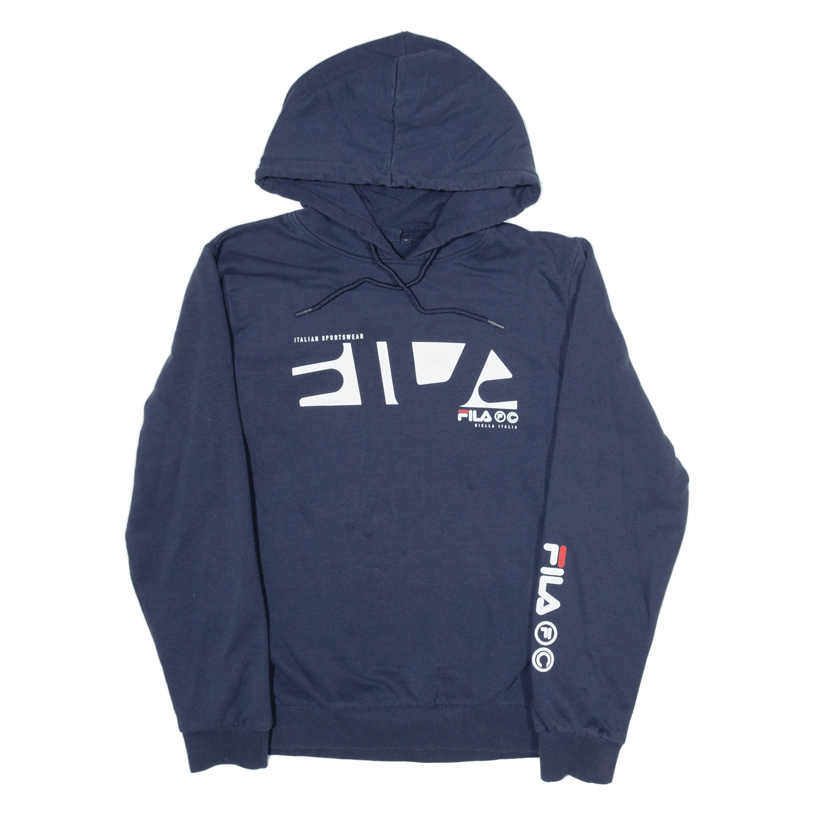 FILA Felpa con Cappuccio Uomo Blu M