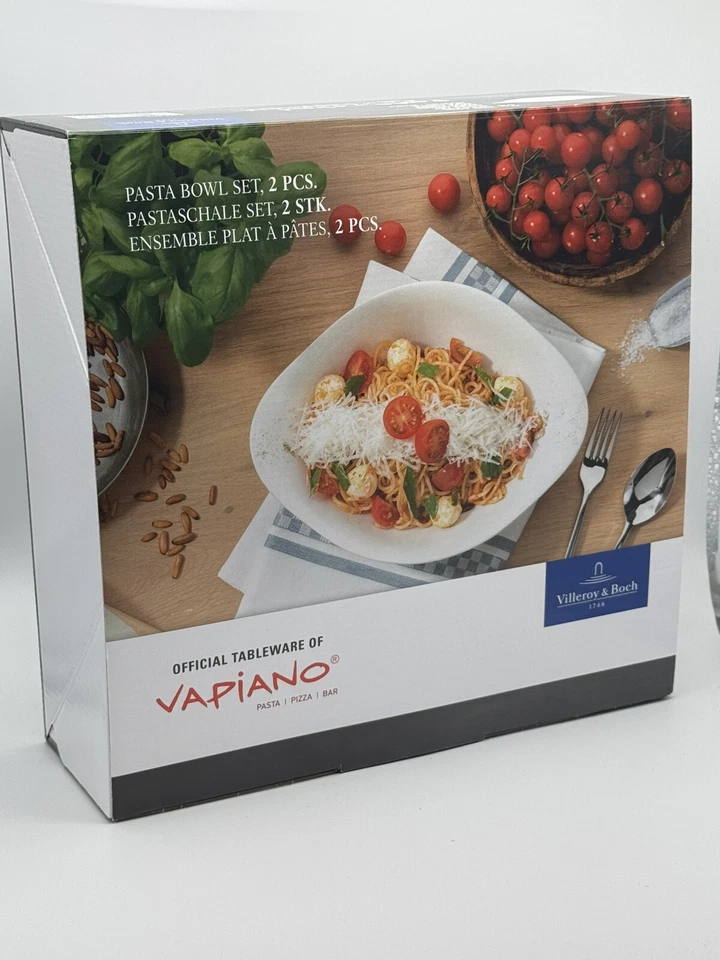 Villeroy & Boch Vapiano Pastaschale, Weiß, Set 2 Stück / 2-tlg. 28 x 21 cm