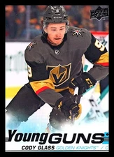 2019-20 UPPER DECK 2- CODY GLASS YOUNG GUNS & CANVAS 3 CARD S TOTAL
