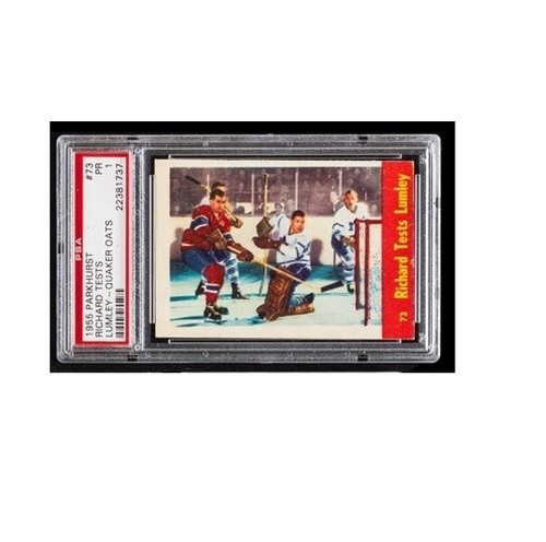 Richard Tests [Lumley] #73 1955 Parkhurst Quaker Oats card