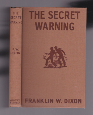 THE SECRET WARNING. #17. Hardy Boys: Franklin W. Dixon DJ Art