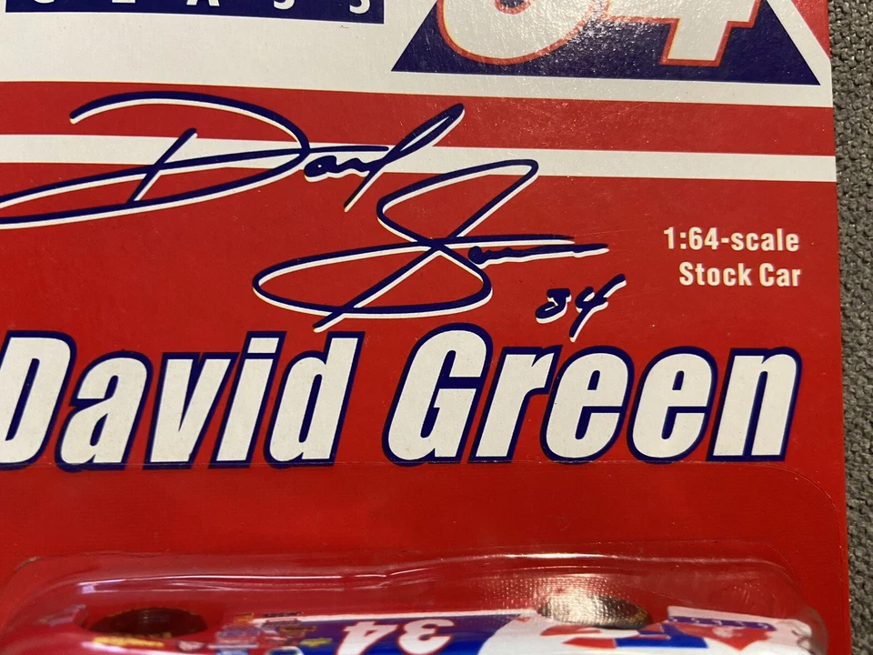 Coche David Green #34 2000 AGC/AFG vidrio 1:64 stock - adulto edición limitada - ¡firmado! Foto 3 de 4