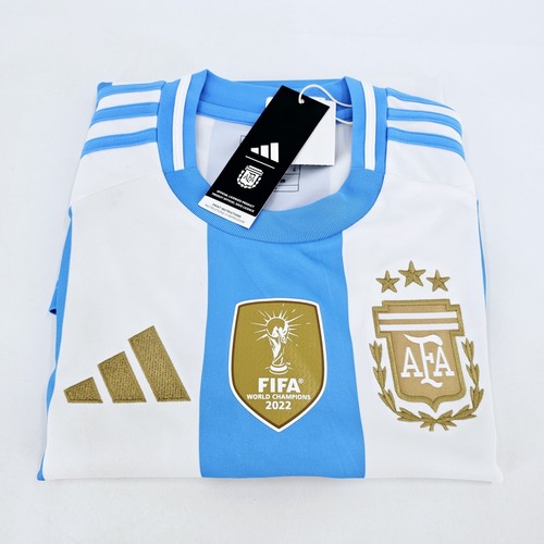 Adidas Messi 10 Argentina Jersey 2024 Home Soccer Shirt Mens MEDIUM M Blue NEW - Picture 5 of 14