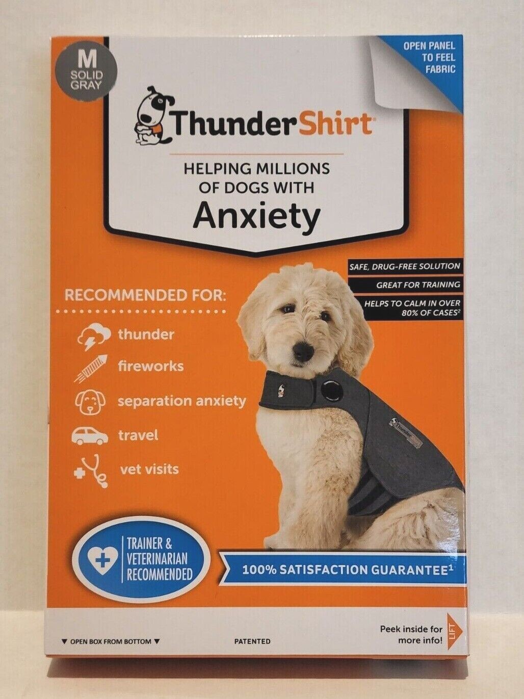 ThunderShirt Classic Dog Anxiety Jacket, Heather Gray, MediumBrand New