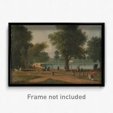 George Sidney Shepherd - The Serpentine, Hyde Park Print 11x17 Art Poster