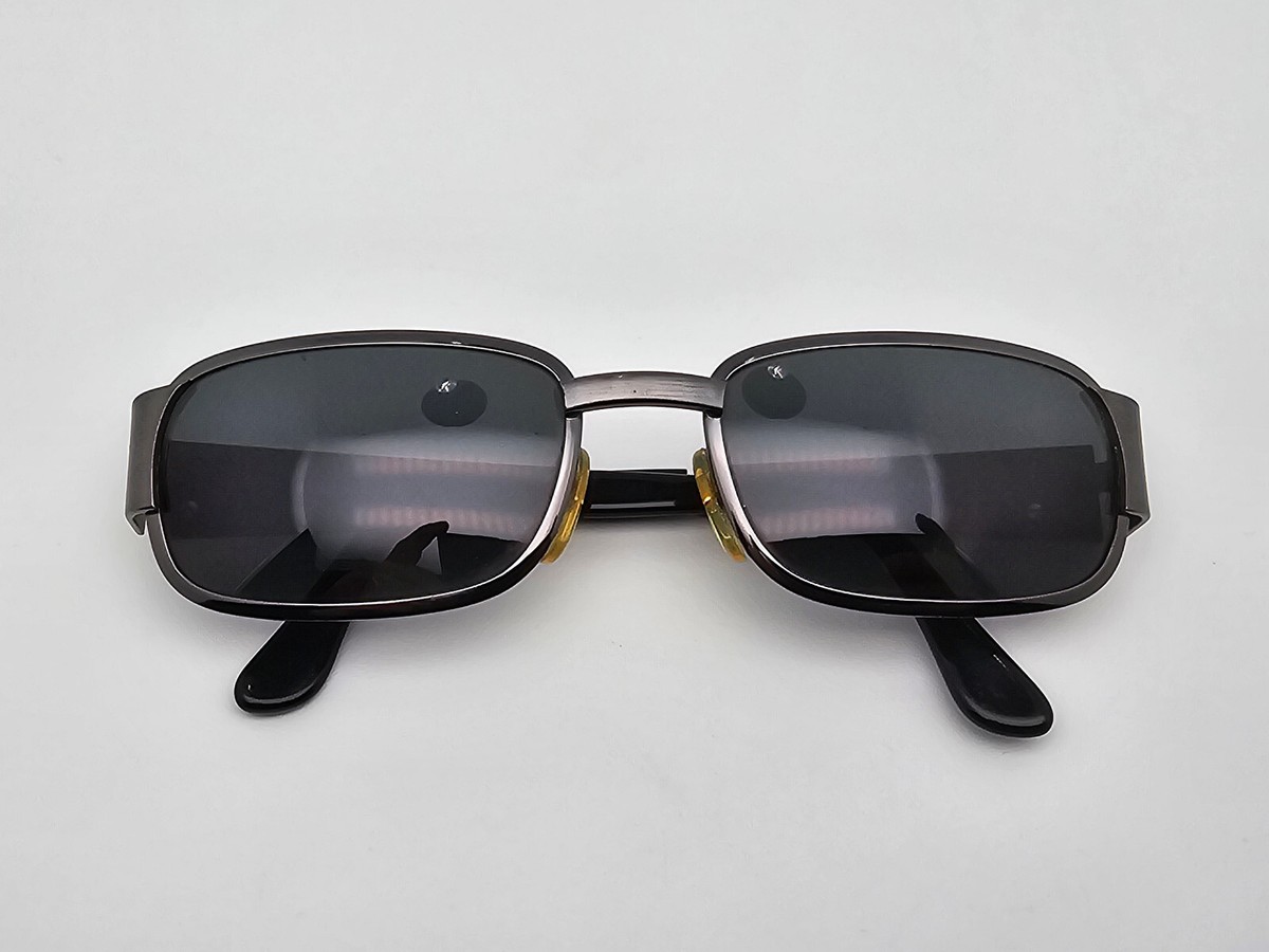 Versace Mod S77 Col 89M Brushed Gunmetal Gold Frame Green Lens