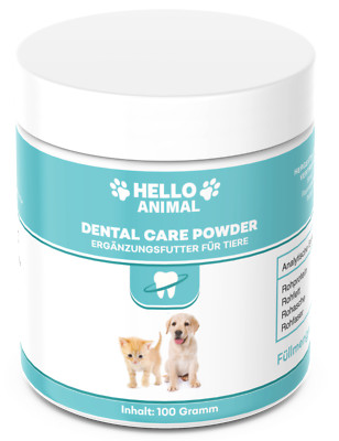 NEU:HelloAnimal  DENTAL Pulver für Hunde und Katzen Zahnsteinentferner schnell
