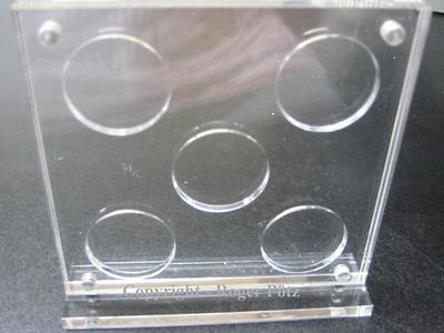 TOP Münzetui für 5 Euro BRD Polymer oder Insektenreich magnetischer Acrylblock