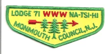 NA-TSI-HI  LODGE 71  F3  FLAP  NEW JERSEY OA MINT