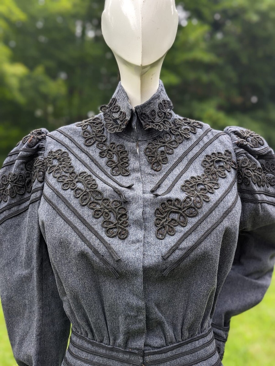 ジャケット・アウター BATTEN LACE LIKE KNIT JACKET Exceptional Edwardian Battenberg Lace Jacket With Puff