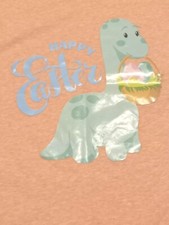 Unisex Kid's Dinosaur Easter T-Shirt Size 4 XS Children's Place Short Sleeve NEW