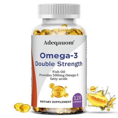 Doppelt hochdosiertes Omega-3-Fischöl 1000mg 300mgEPA+200mgDHA Gehirngesundheit