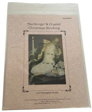 Hardanger Crystal Embroidery Pattern Christmas Stocking Chart Pack Birmingham