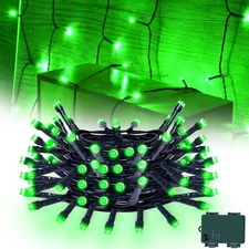 16.4ft Green Halloween String Lights Battery Operated