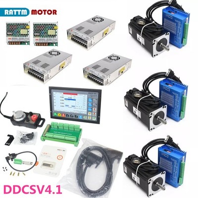 3 Axis NEMA34 Closed Loop Servo Motor Driver 12N.m DDCSV4.1 CNC Controller Kit
