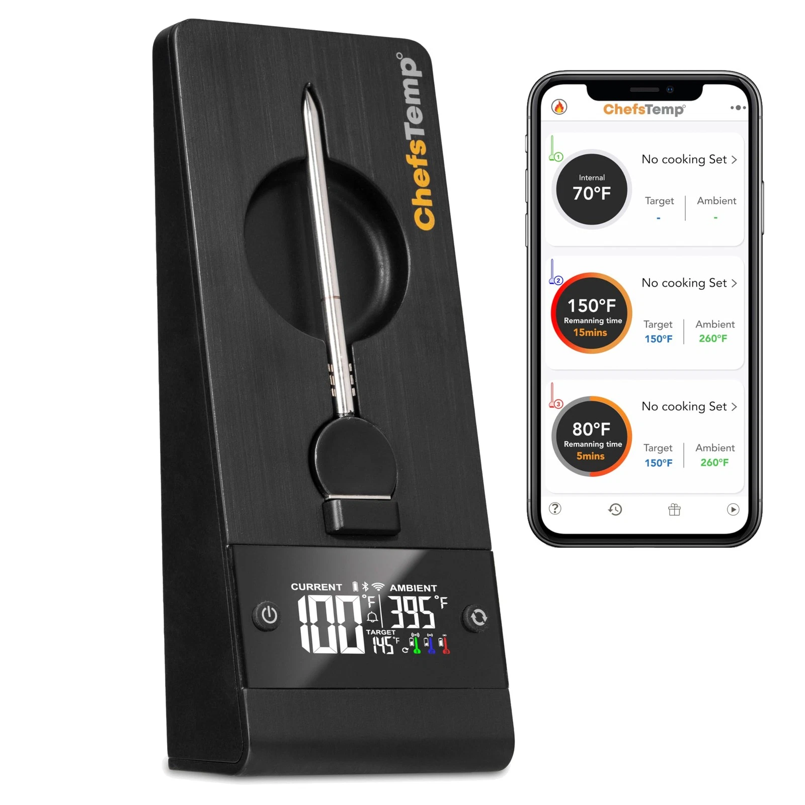 ChefsTemp ProTemp Plus NextGen Wireless Meat Thermometer Digital Unlimited Ra...
Opens in a new wind